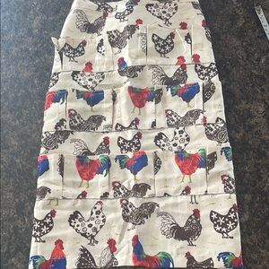 Rooster Print Apron